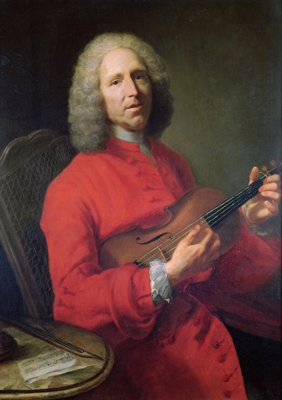 Jean-Philippe Rameau (1683-1764) avec un violon - Jacques Andre Joseph Camelot Aved